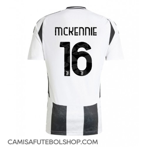 Camisa de time de futebol Juventus Weston McKennie #16 Replicas 1º Equipamento 2024-25 Manga Curta